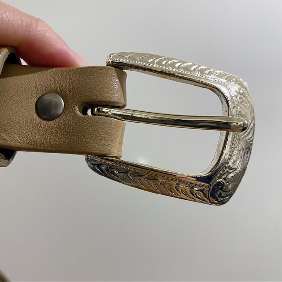 Western leather belt with embroidery - Picture 6 of 7